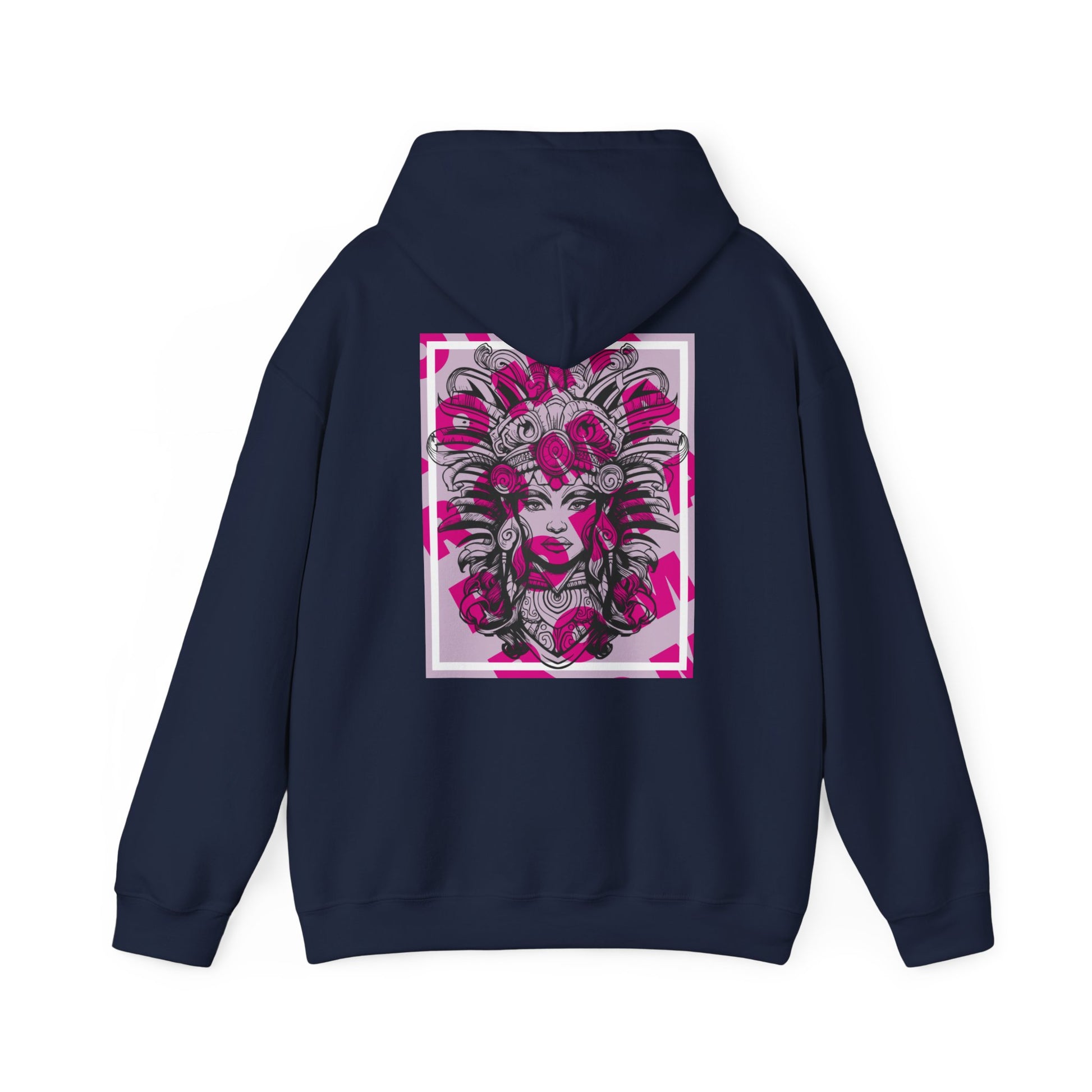 Hoodie design displaying a close-up portrait of a girl, capturing emotion and delicate expressions.

