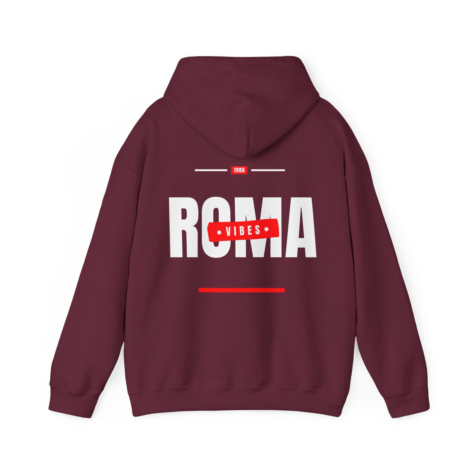 red back hoodie roma design