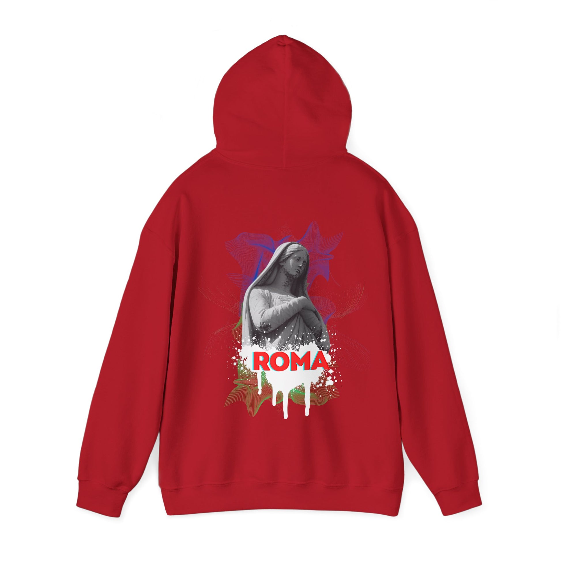red back hoodie roma design