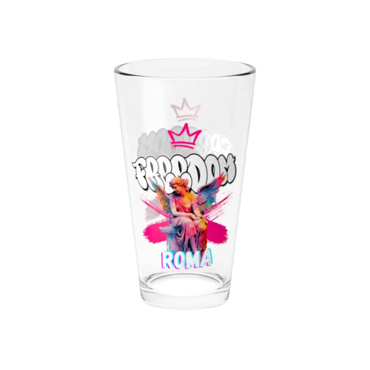 Clear glass featuring a mystical fairy design with SZUKAR text at the base.

