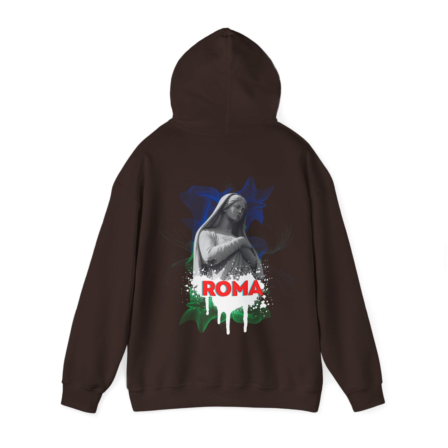 brown  back hoodie woman sketch roma design
