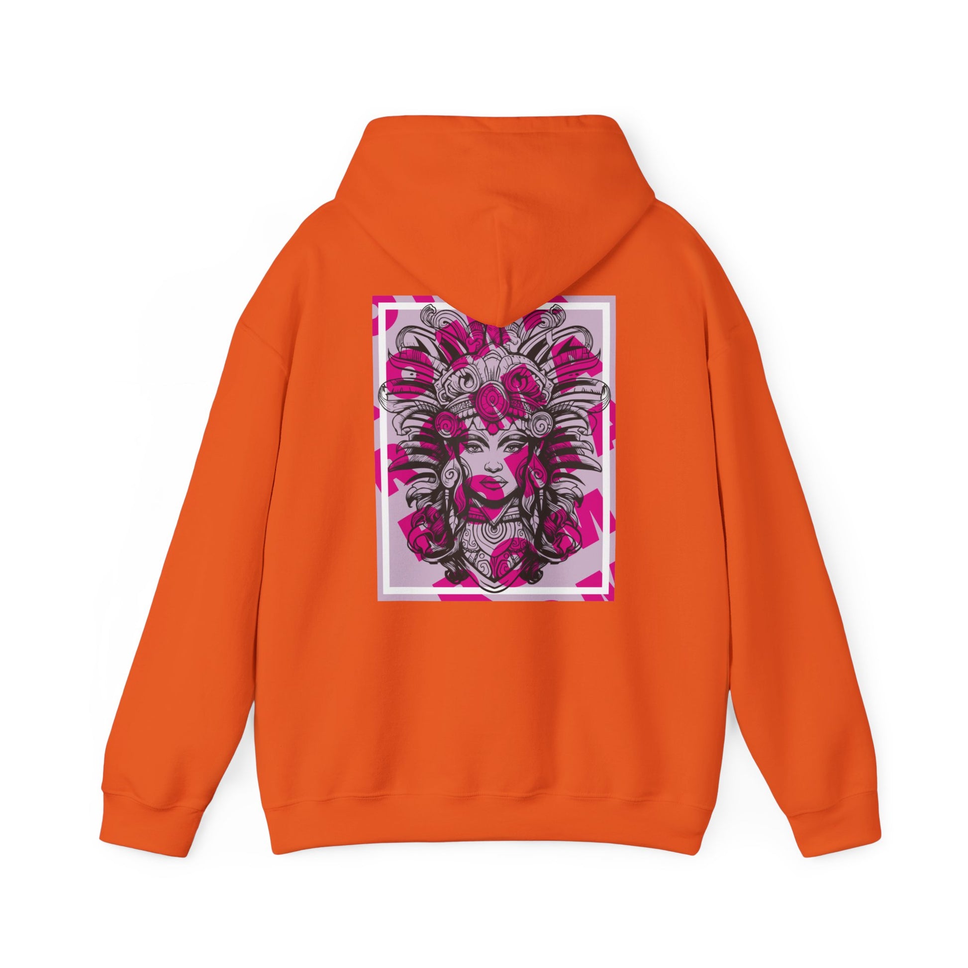 Hoodie printed with a detailed close-up of a girl’s face, highlighting natural beauty and grace.

