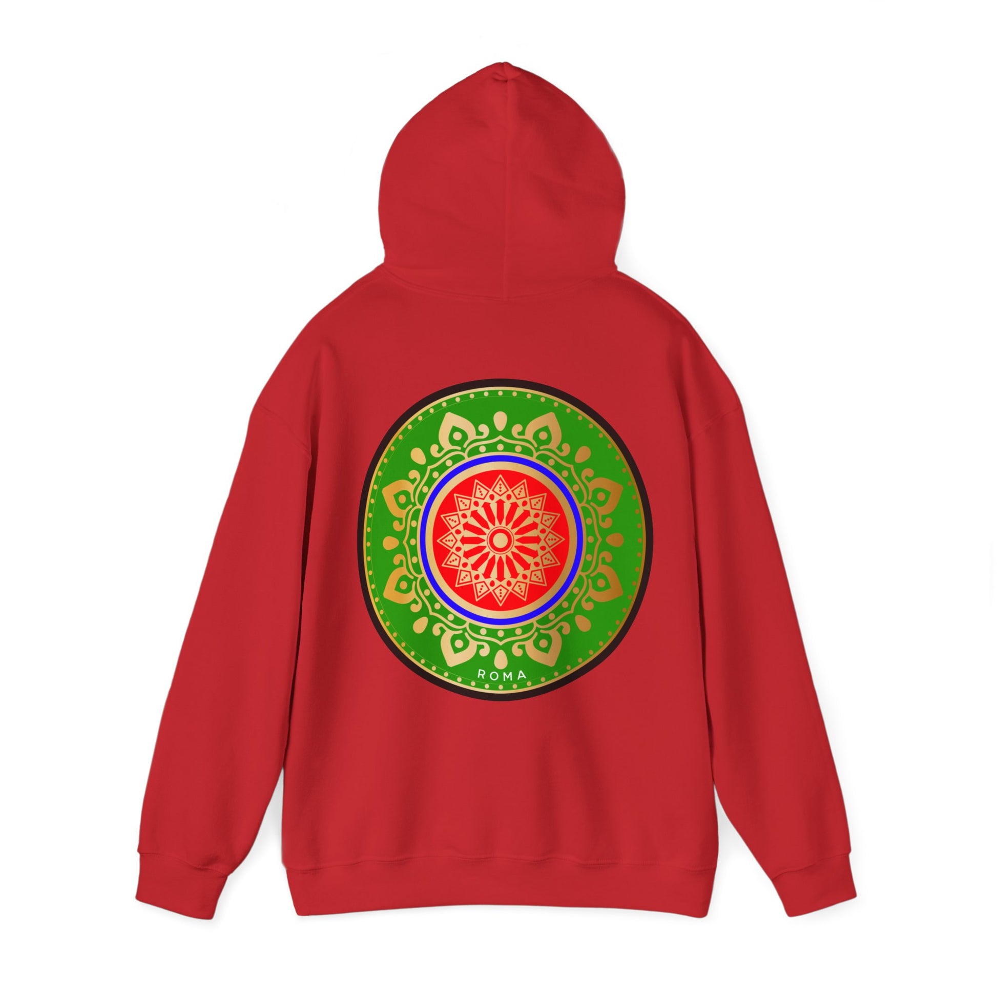 red back hoodie szukar roma sketch design