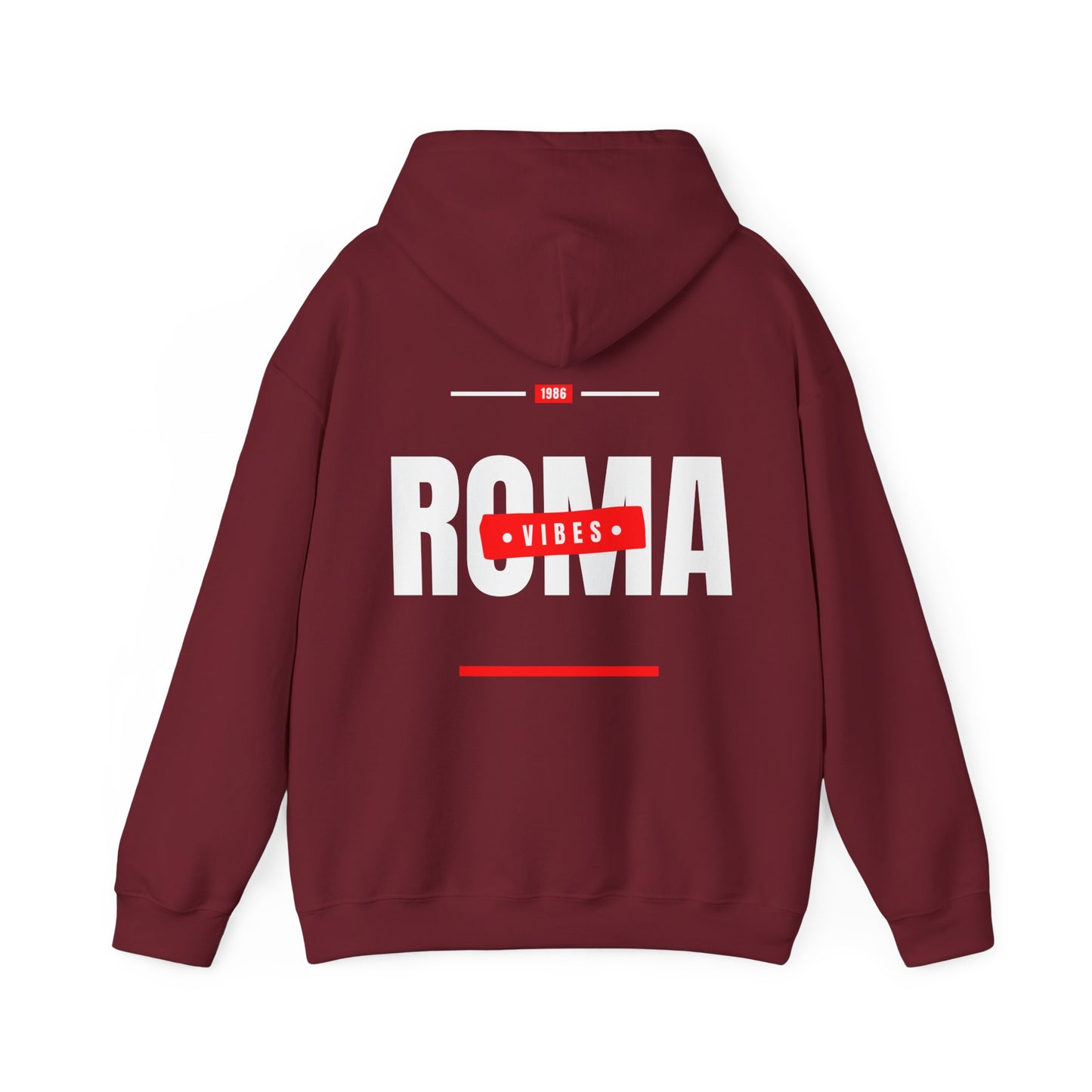 red back hoodie roma design