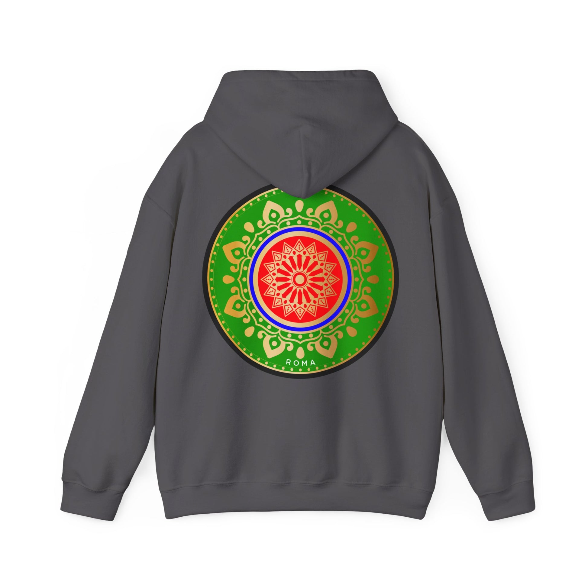 dark gray back hoodie szukar roma sketch design