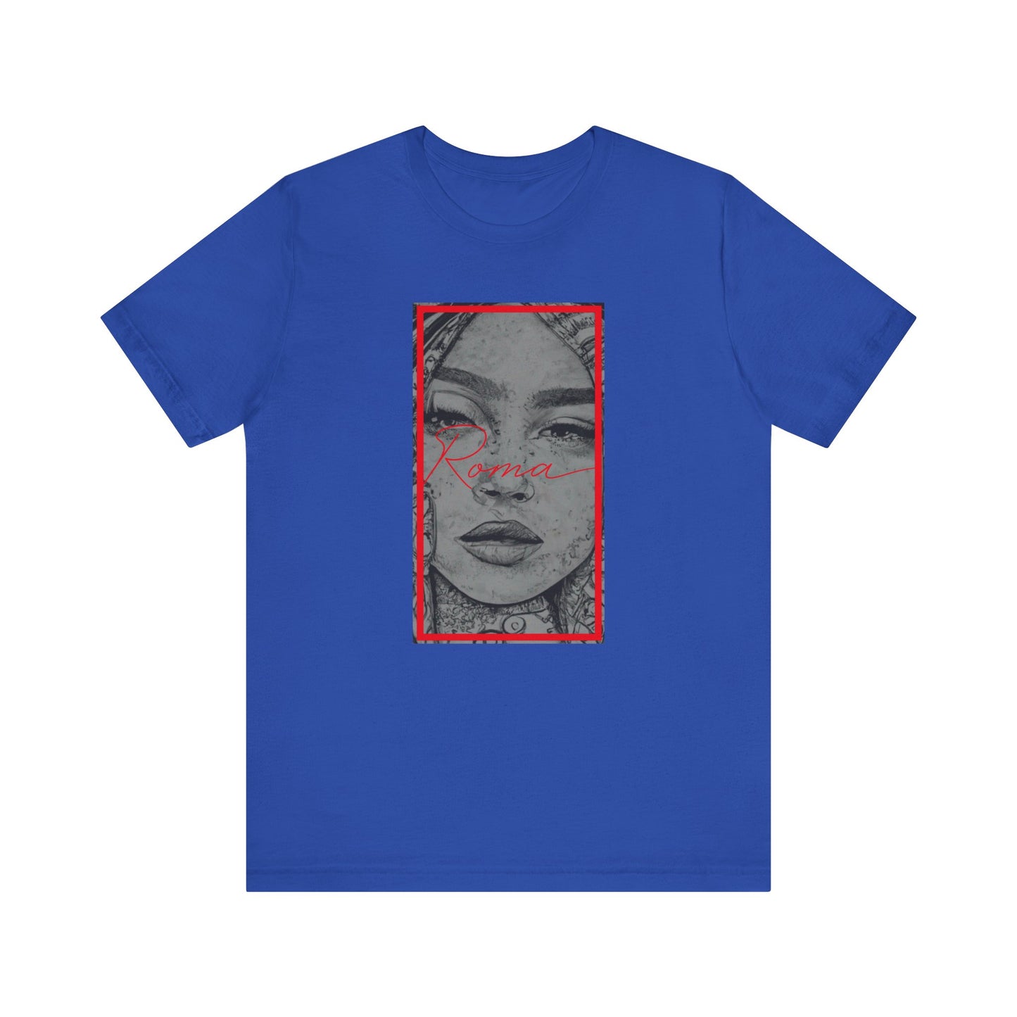 T-shirt design where GADJO text is embedded inside a heart-shaped locket graphic.