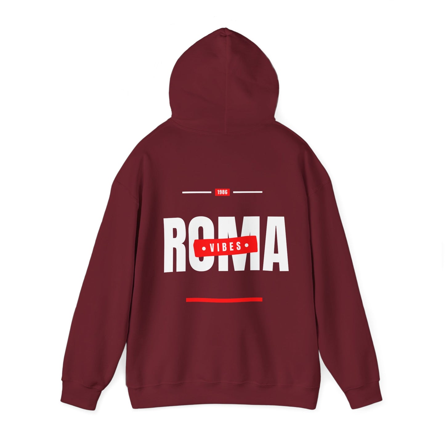 red back hoodie roma design