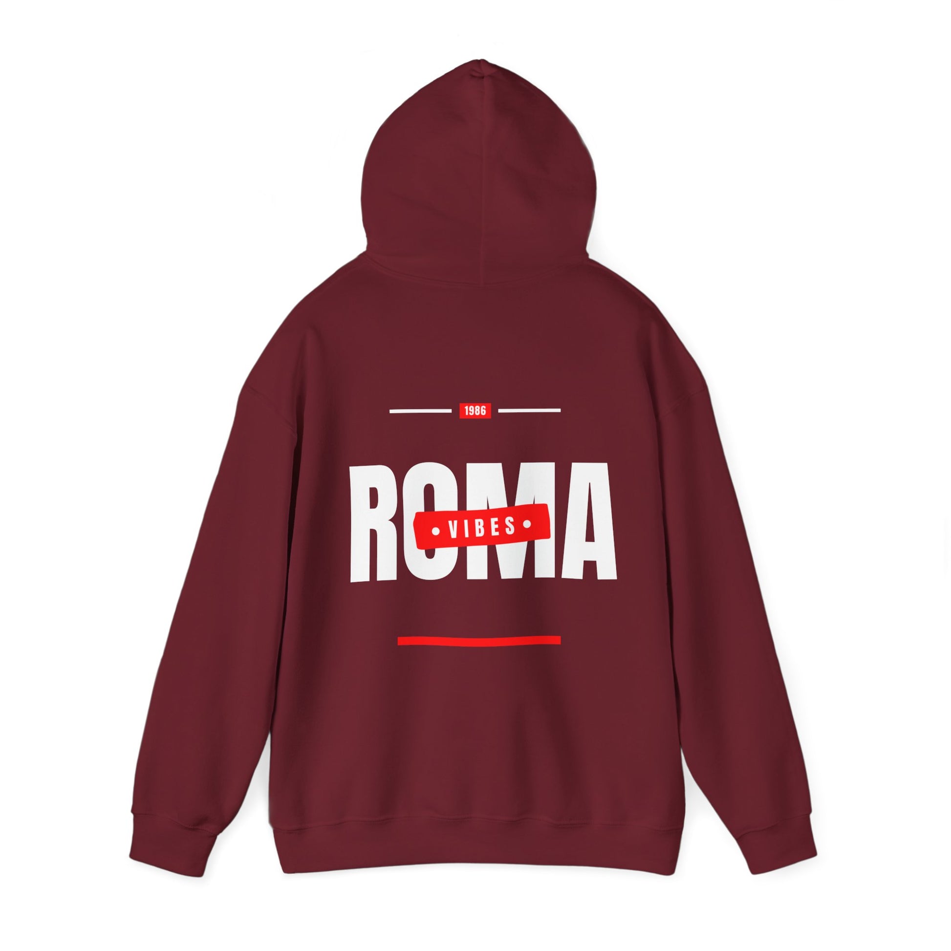 red back hoodie roma design