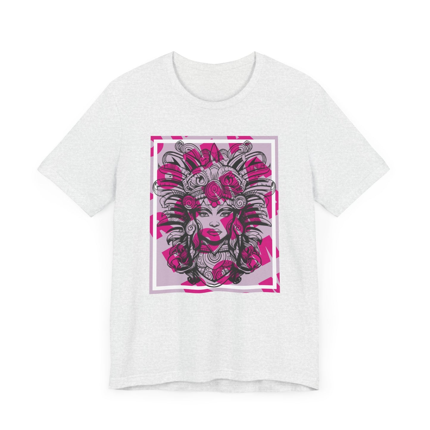 Bold GADJI text in Roman-inspired lettering across a casual short sleeve tee, blending ancient style with modern fashion.