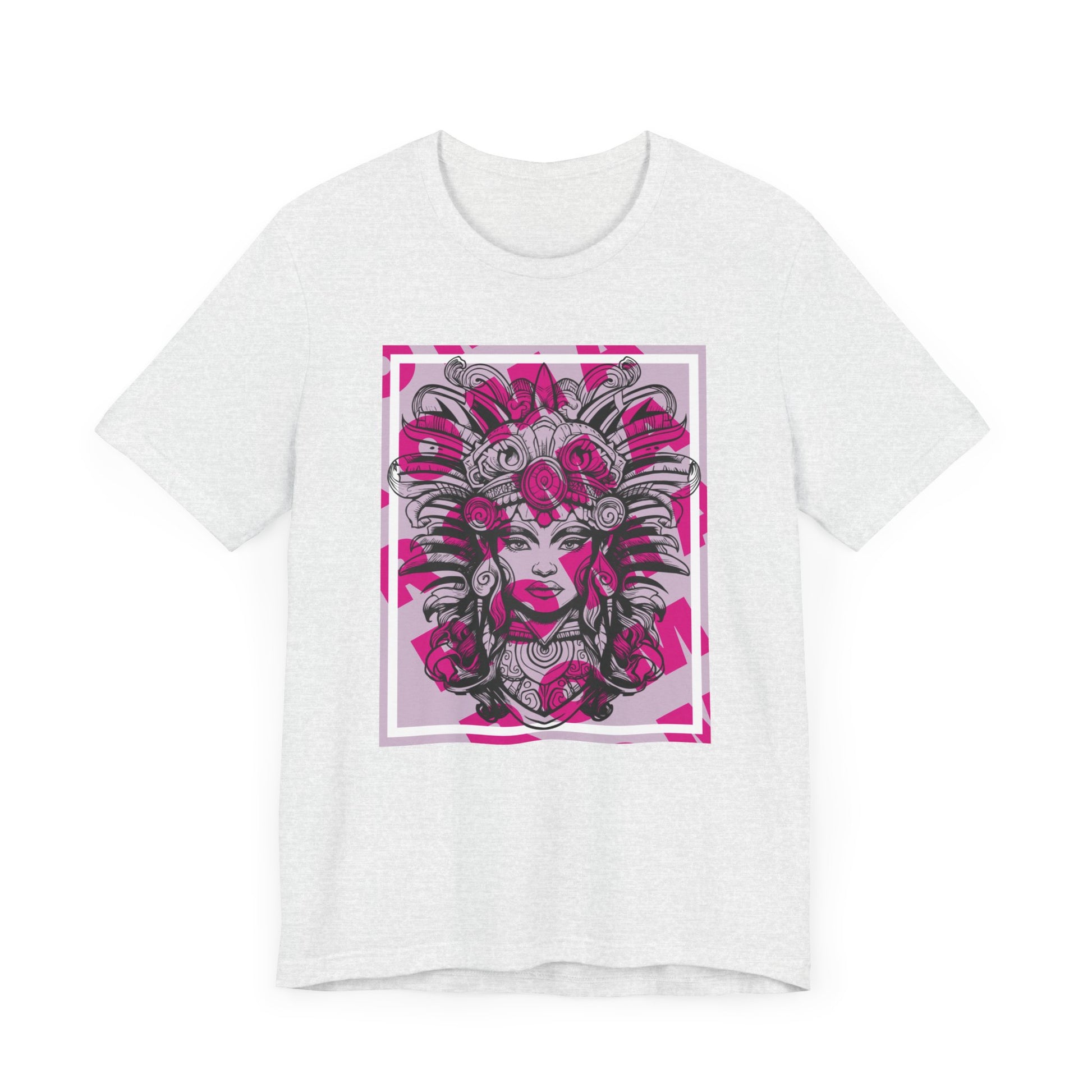 Bold GADJI text in Roman-inspired lettering across a casual short sleeve tee, blending ancient style with modern fashion.