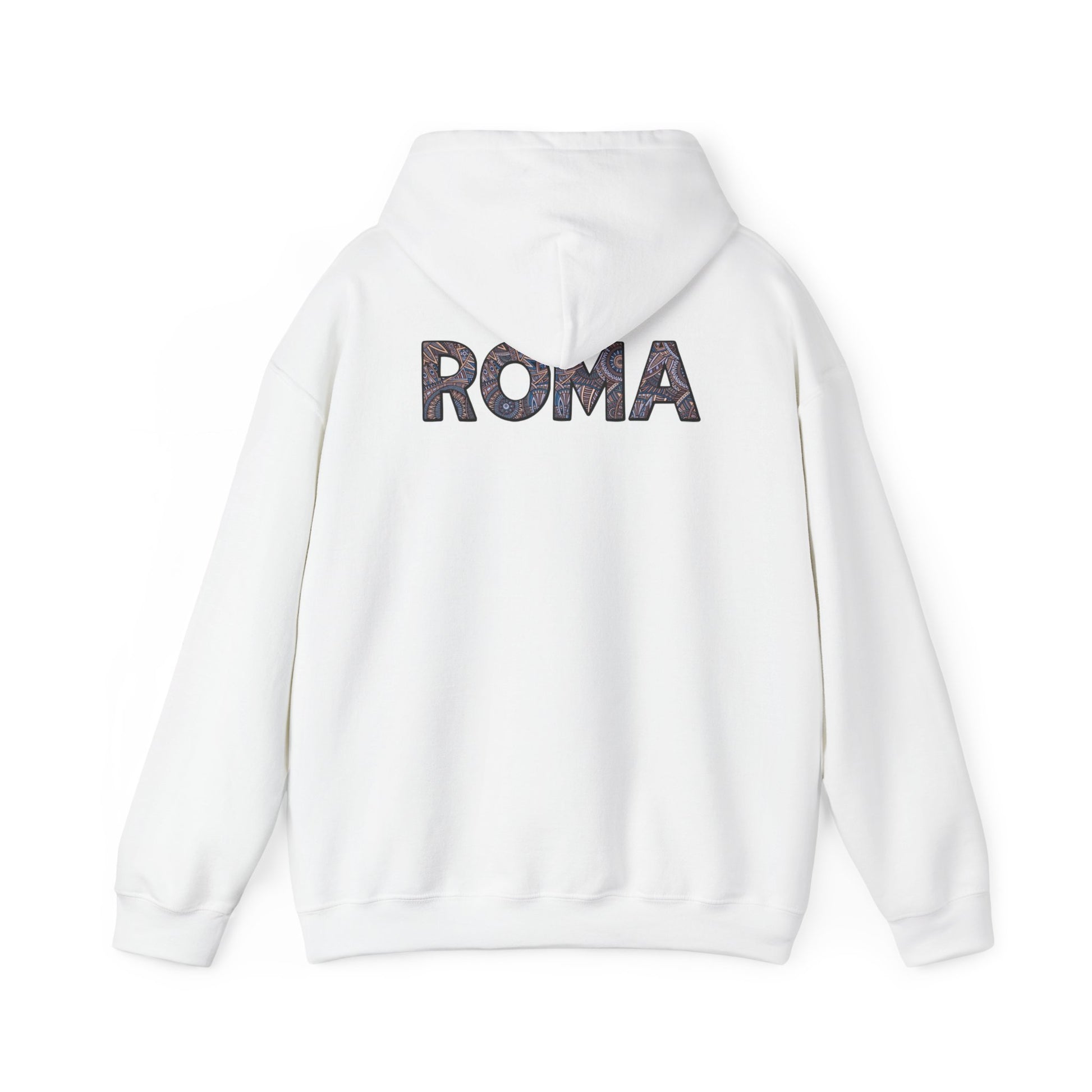 Men’s hoodie featuring a sharp ROMA text print, ideal for everyday confidence.