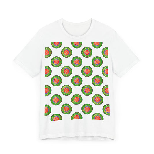 Comfortable short sleeve tee with Roma text enclosed in a decorative circle.