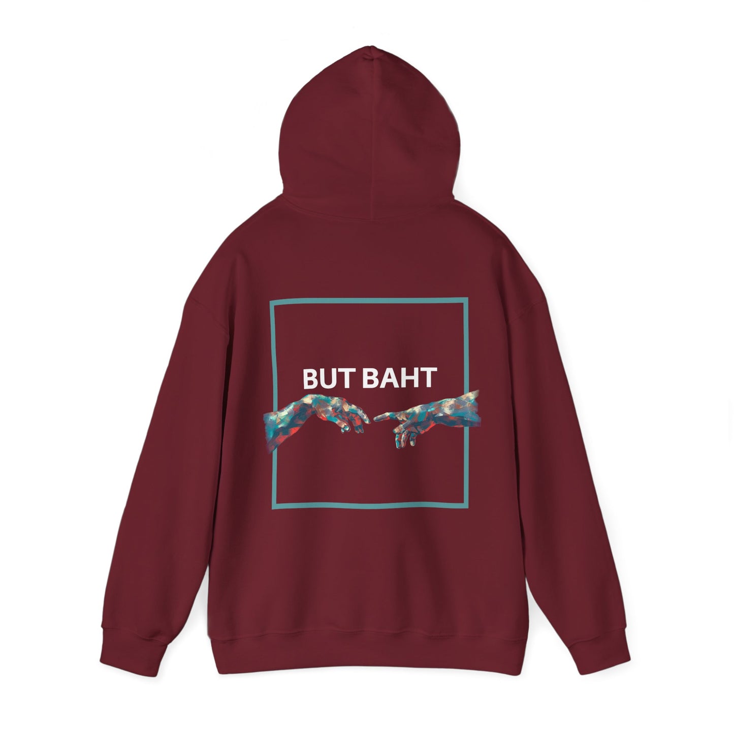 Modern hoodie featuring a girl image front and center, ‘ROMA’ text on top, with a background ‘VISION’ text design.