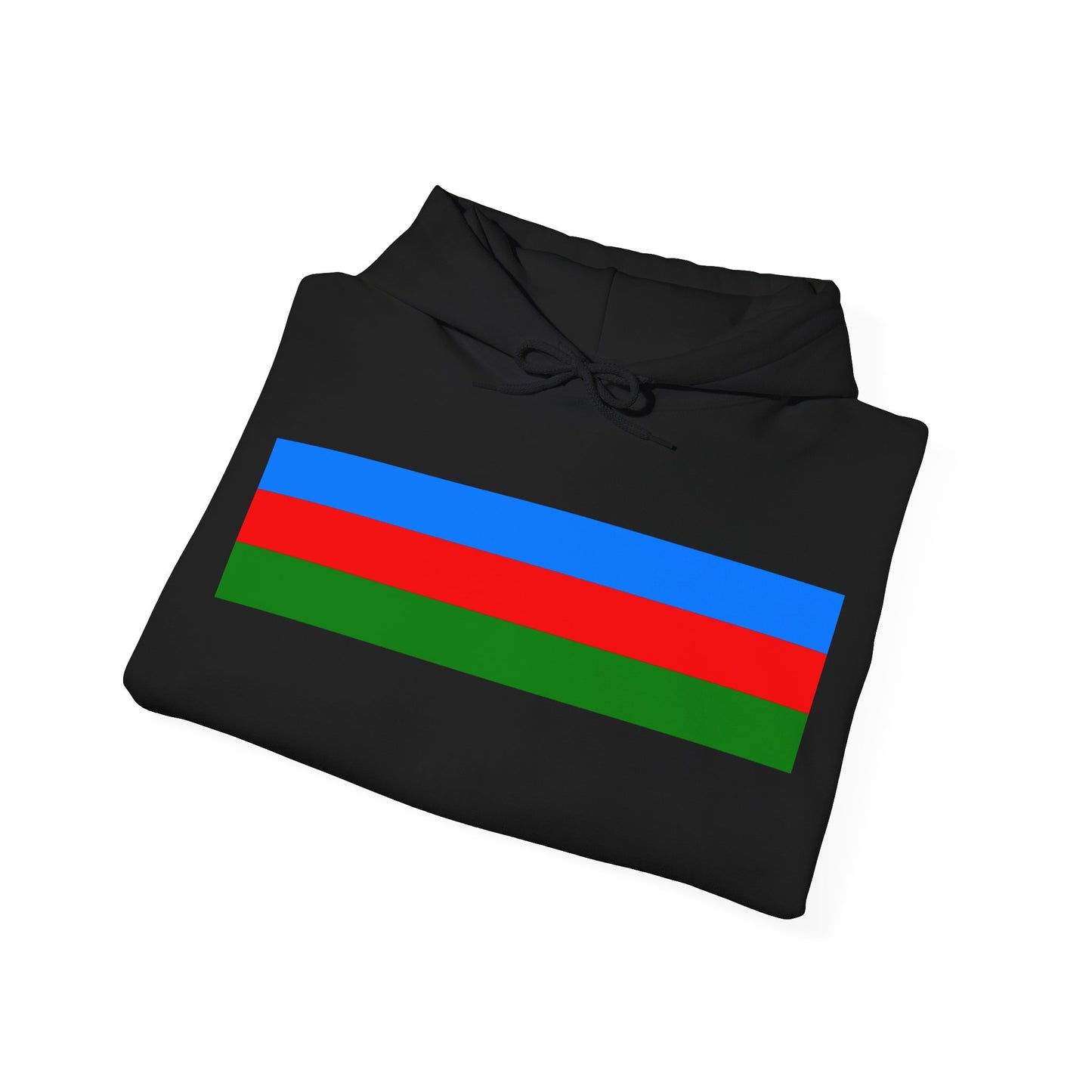 Comfortable hoodie featuring the iconic Roma flag colors in a stylish pattern.

