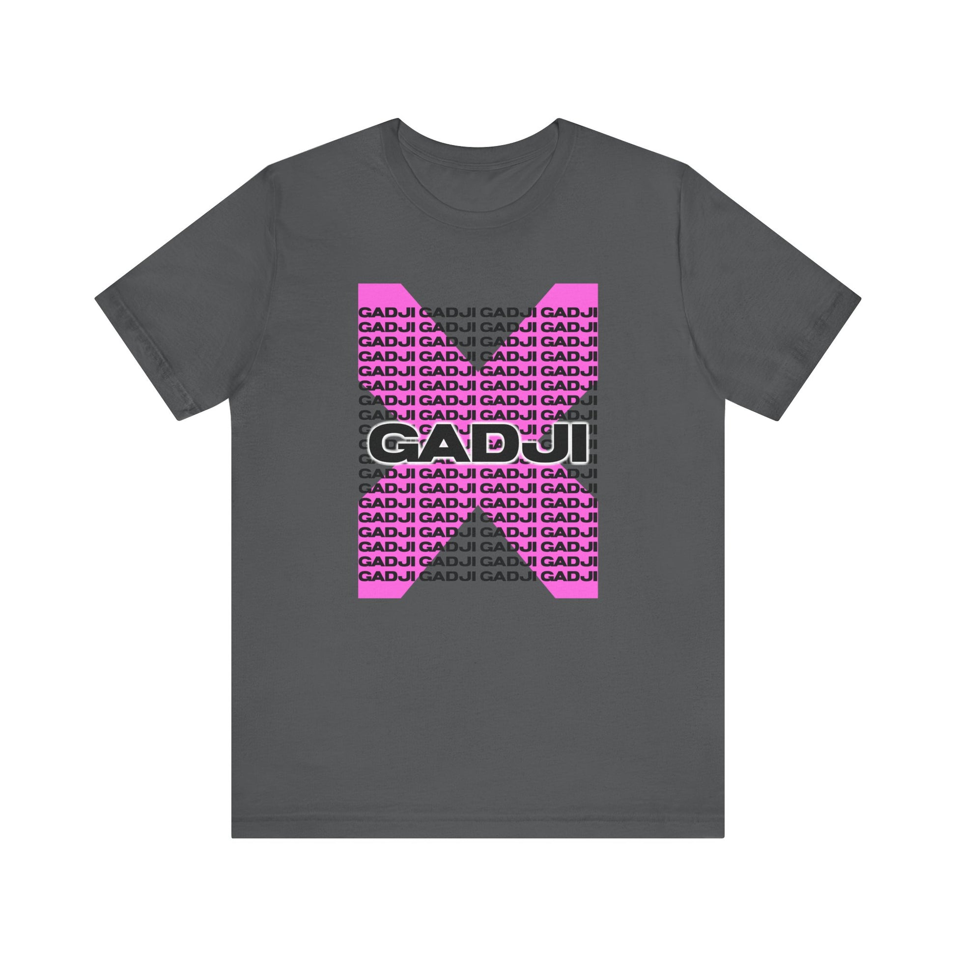 GADJI design tee with double-line borders and bold font, giving a statement look.