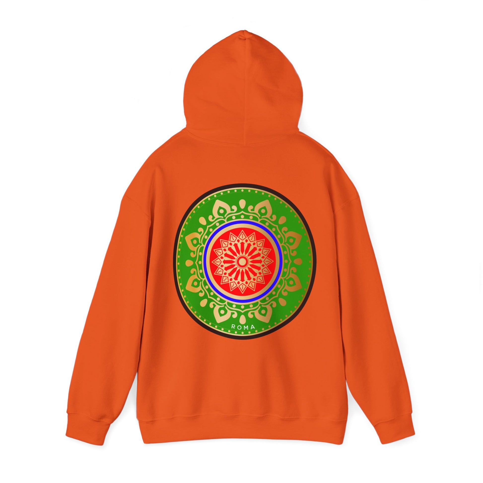 orange back hoodie szukar roma sketch design