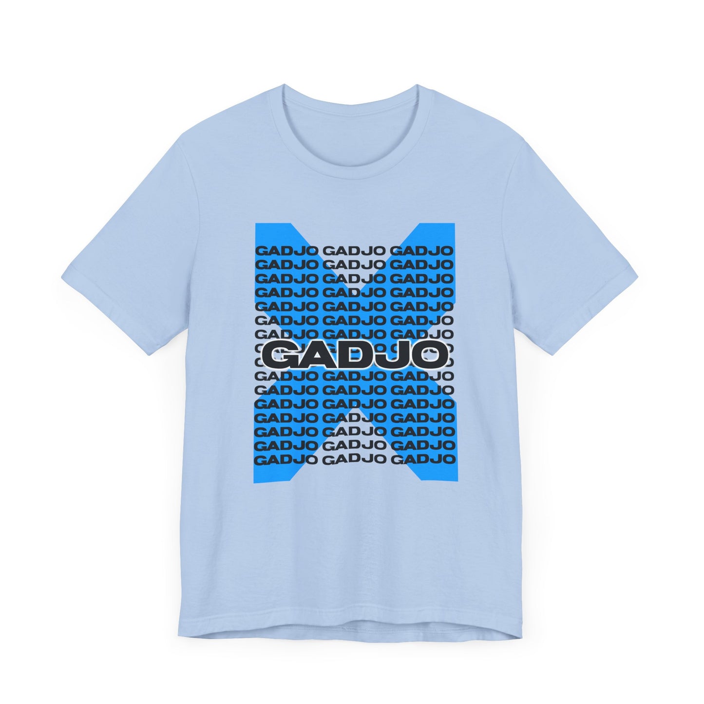 Soft cotton short sleeve t-shirt with bold GADJO lettering front and center.