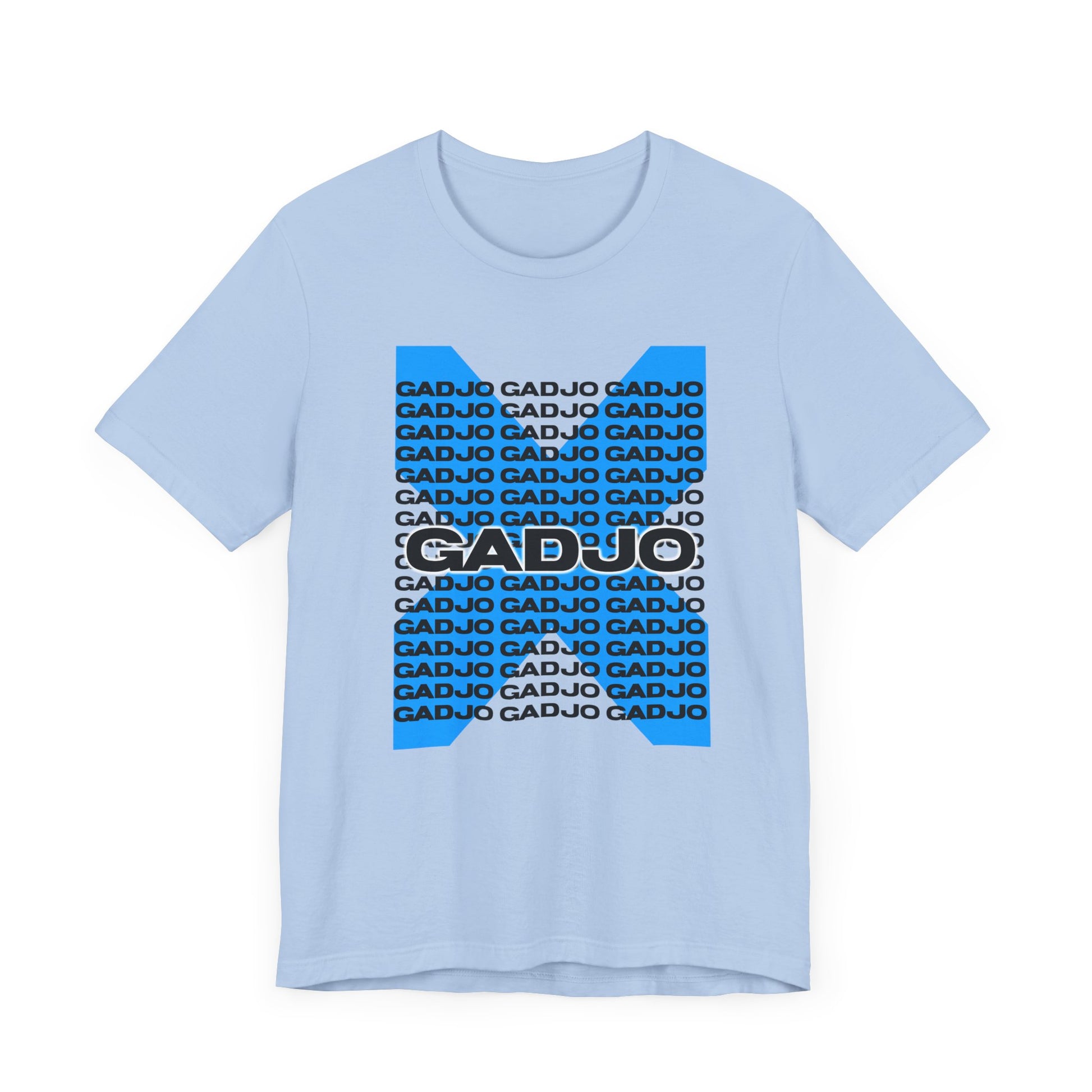 Soft cotton short sleeve t-shirt with bold GADJO lettering front and center.