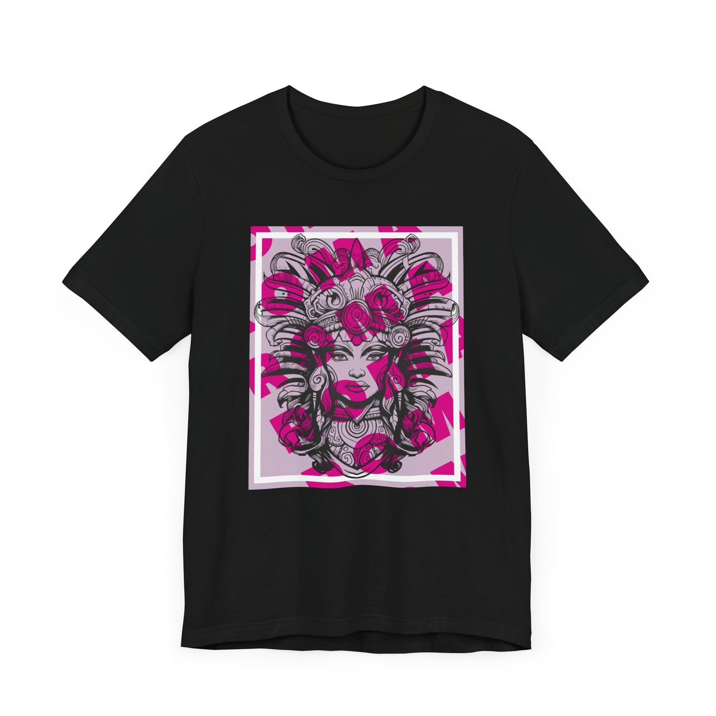 Relaxed-fit tee with GADJI written in a stylized Roman font, accented by subtle shadow effects and worn edges.
