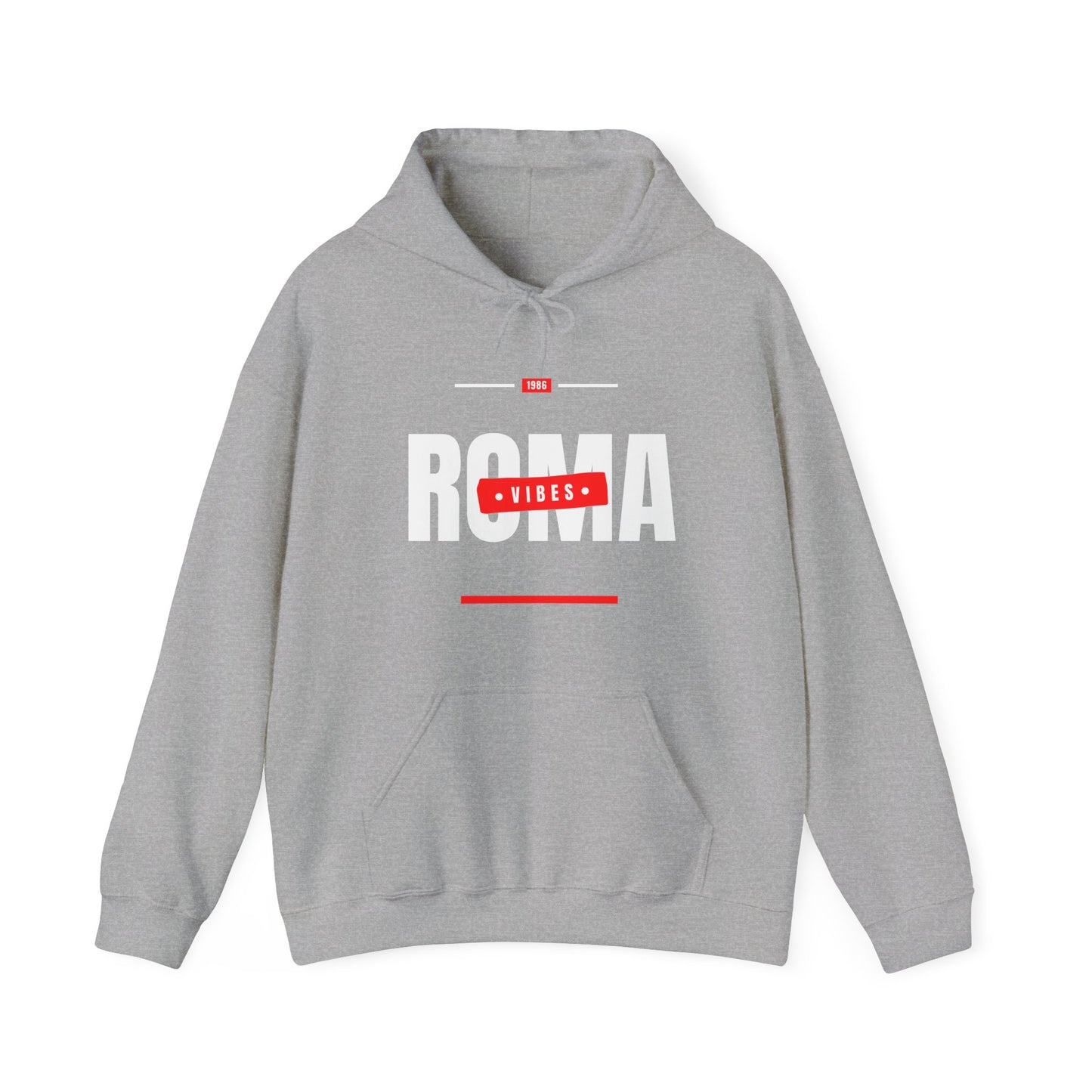 light gray front hoodie roma design