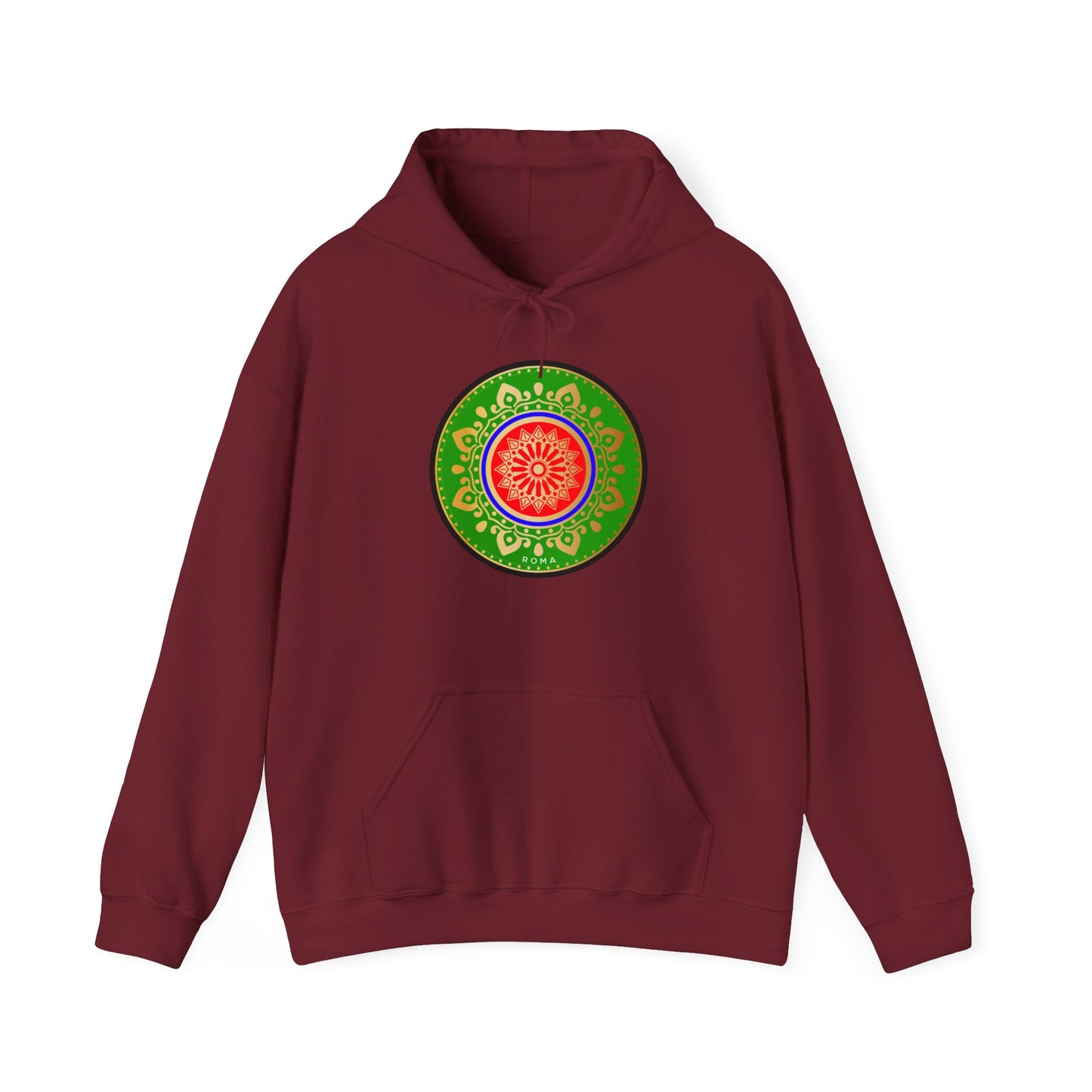 Signature maroon hoodie for artistic self-expression