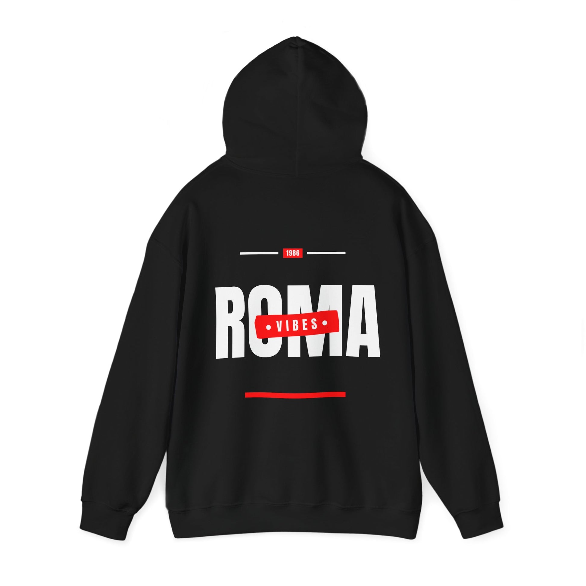 black back hoodie roma design