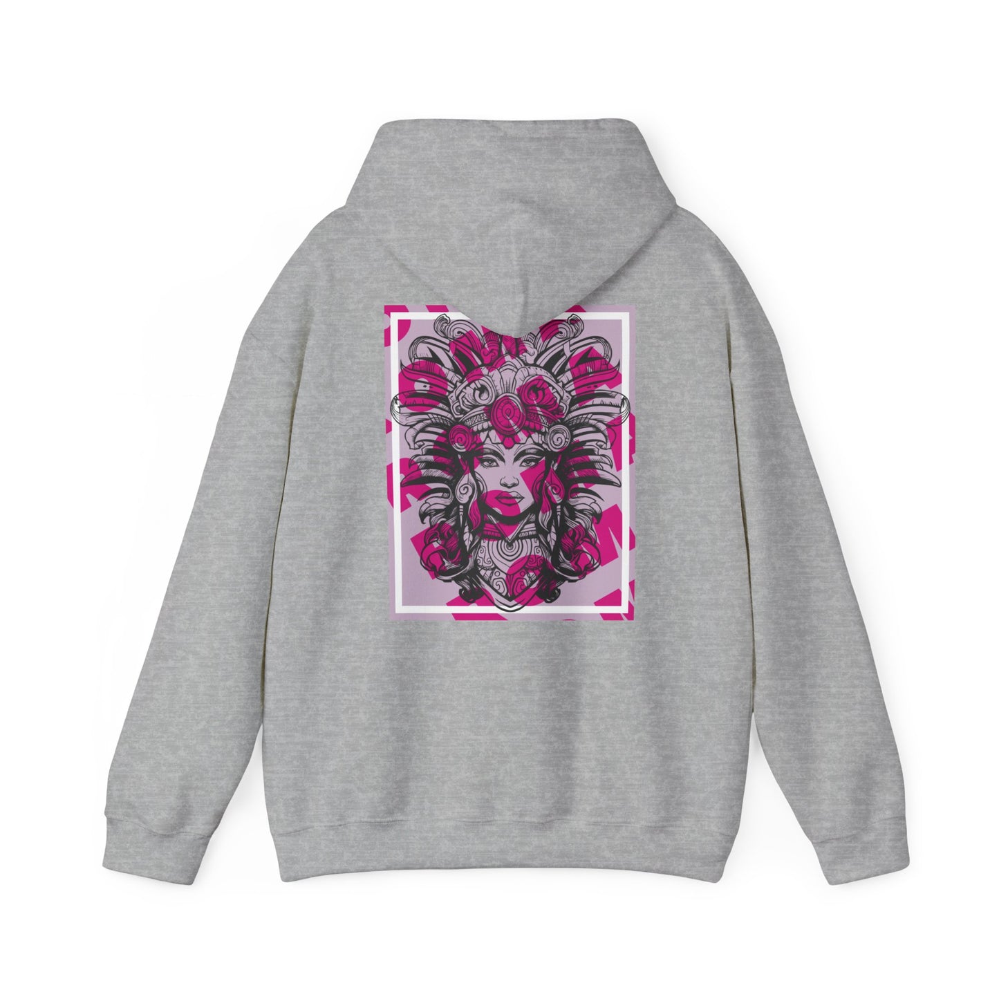 Vibrant hoodie design featuring an intimate close-up portrait of a girl with subtle emotion.

