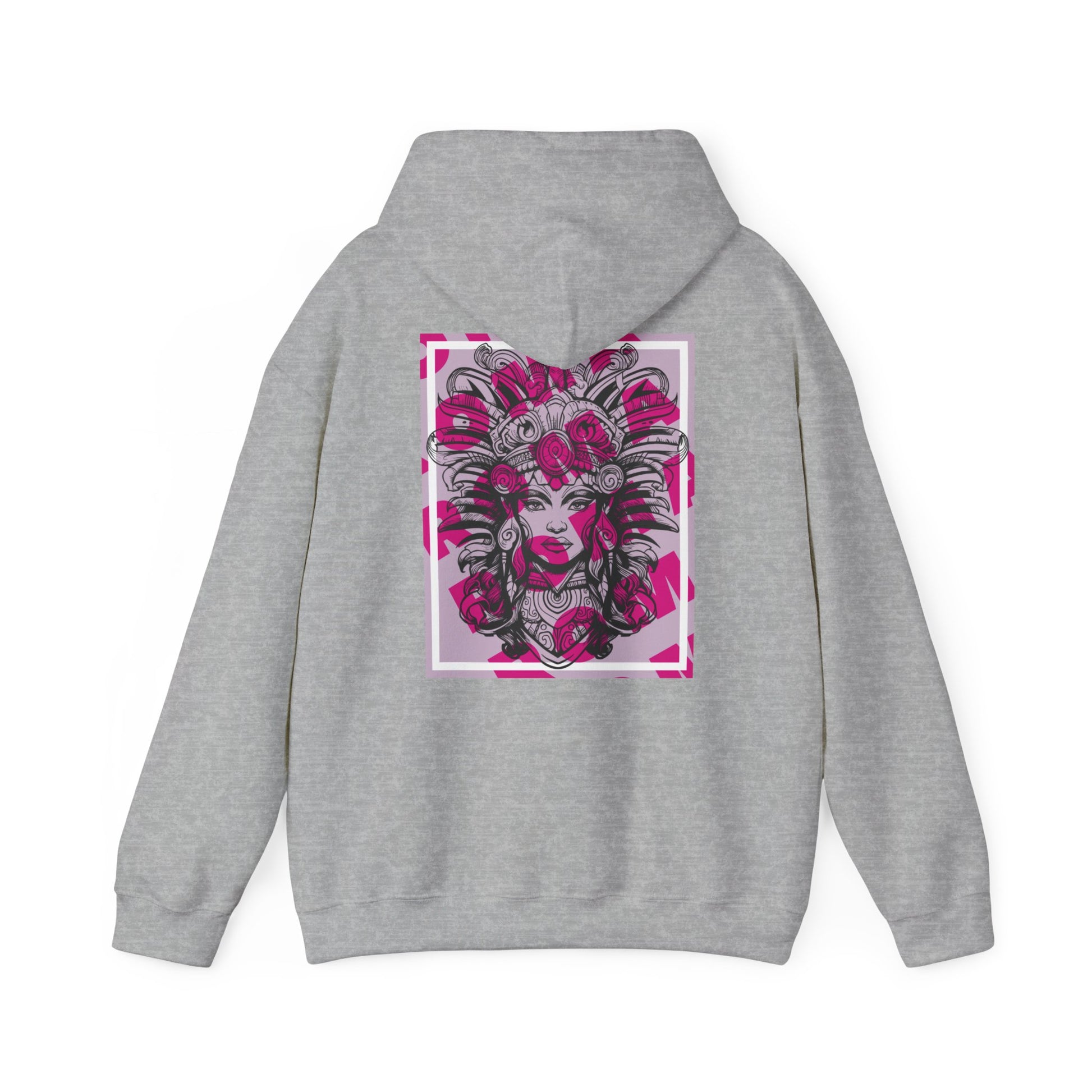Vibrant hoodie design featuring an intimate close-up portrait of a girl with subtle emotion.

