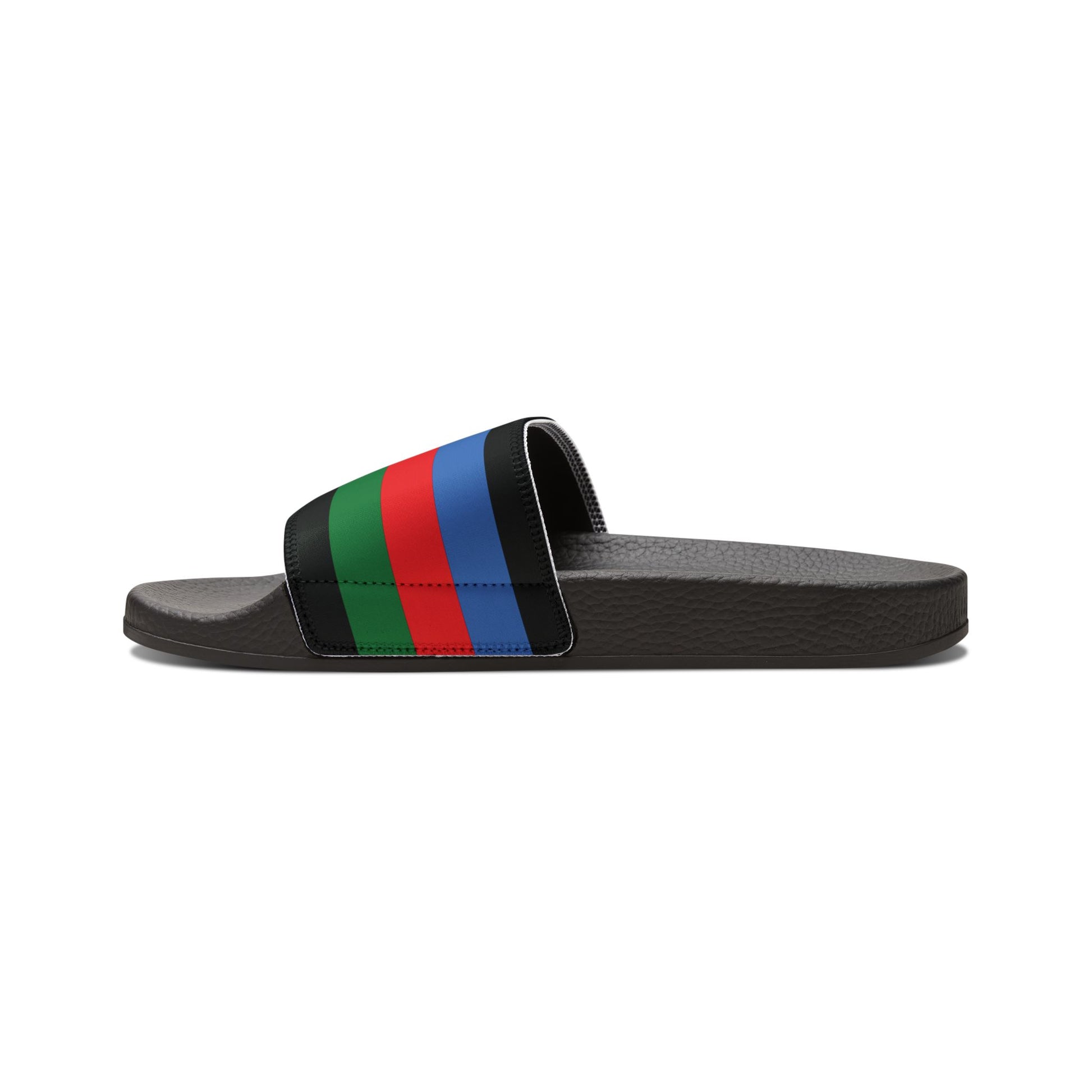 Soft indoor slipper featuring deep red body and golden Roma-inspired emblem.
