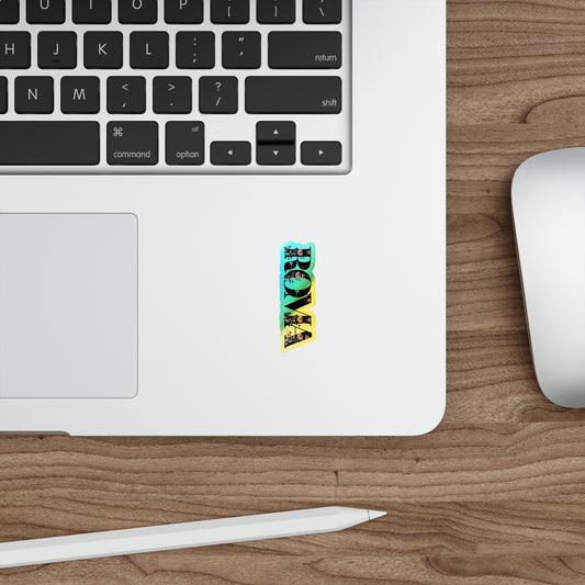Minimalist Roma text sticker in black with clean lines and a slight italic slant.