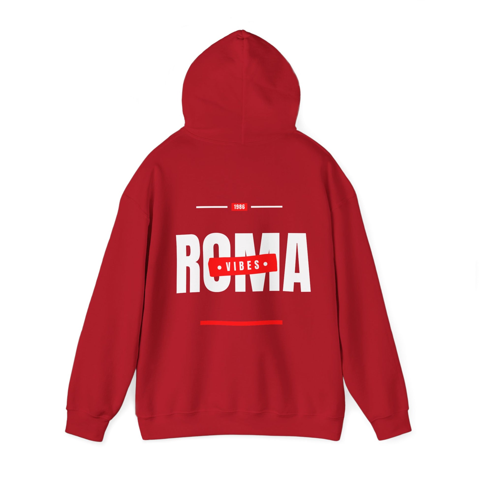 red back hoodie roma design