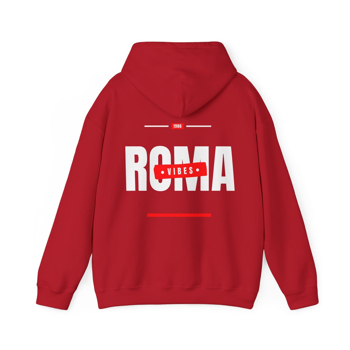 red back hoodie roma design