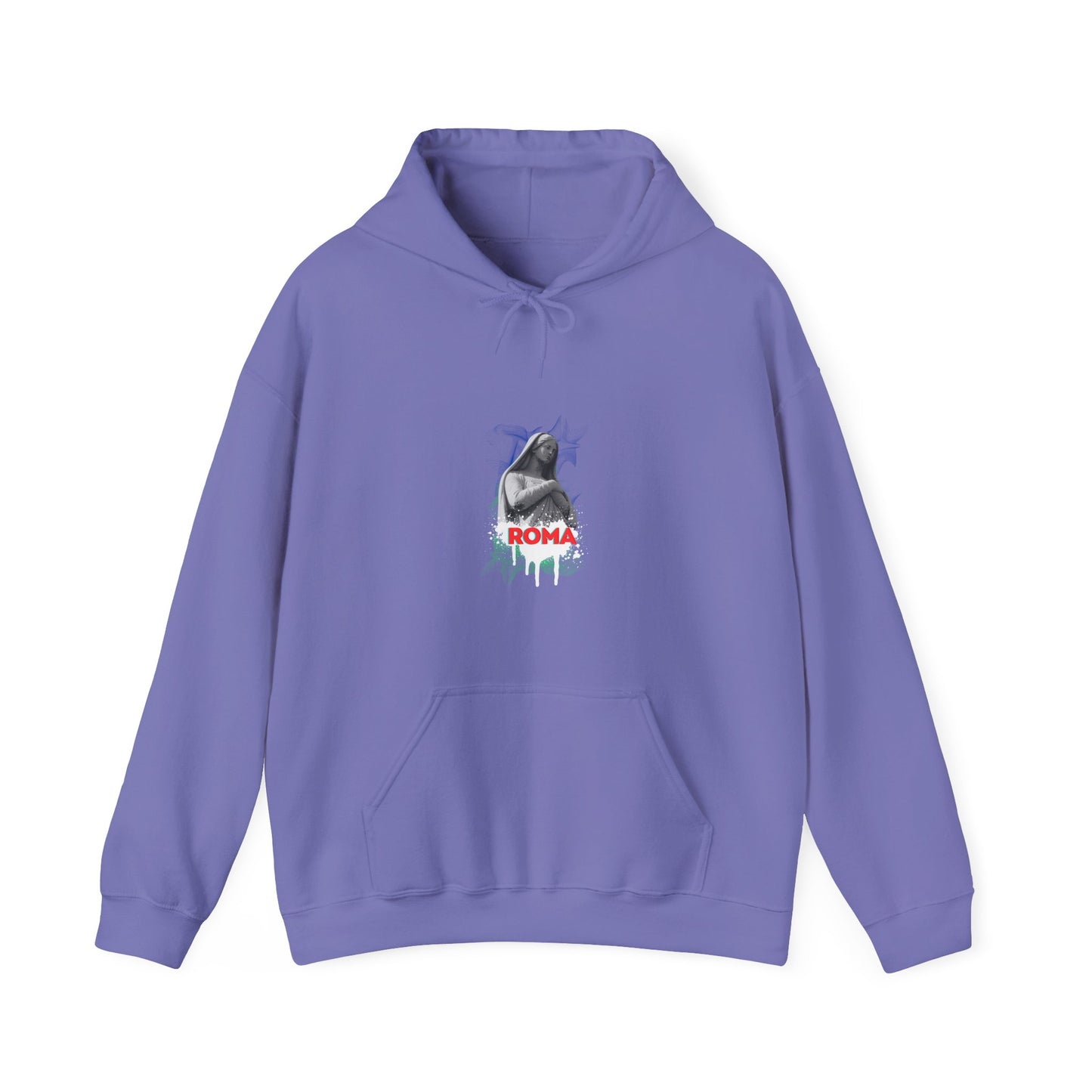 purple front hoodie woman sketch roma design