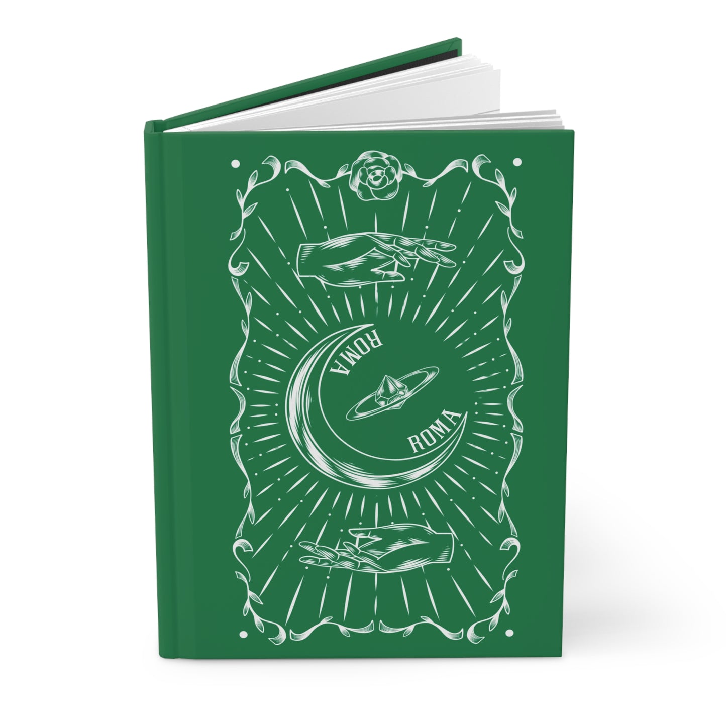 Green  Color Journal Represents Roma