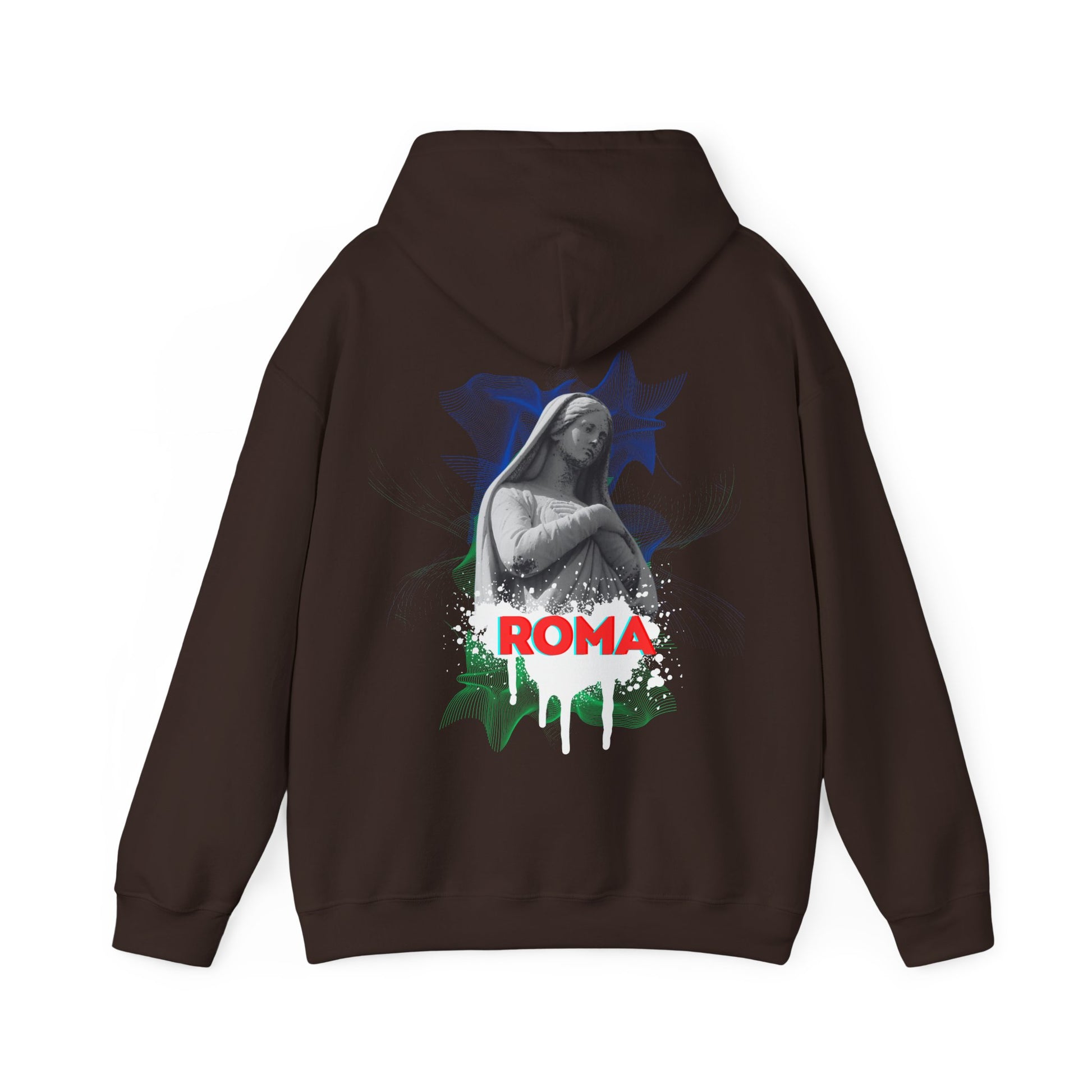 brown  back hoodie woman sketch roma design