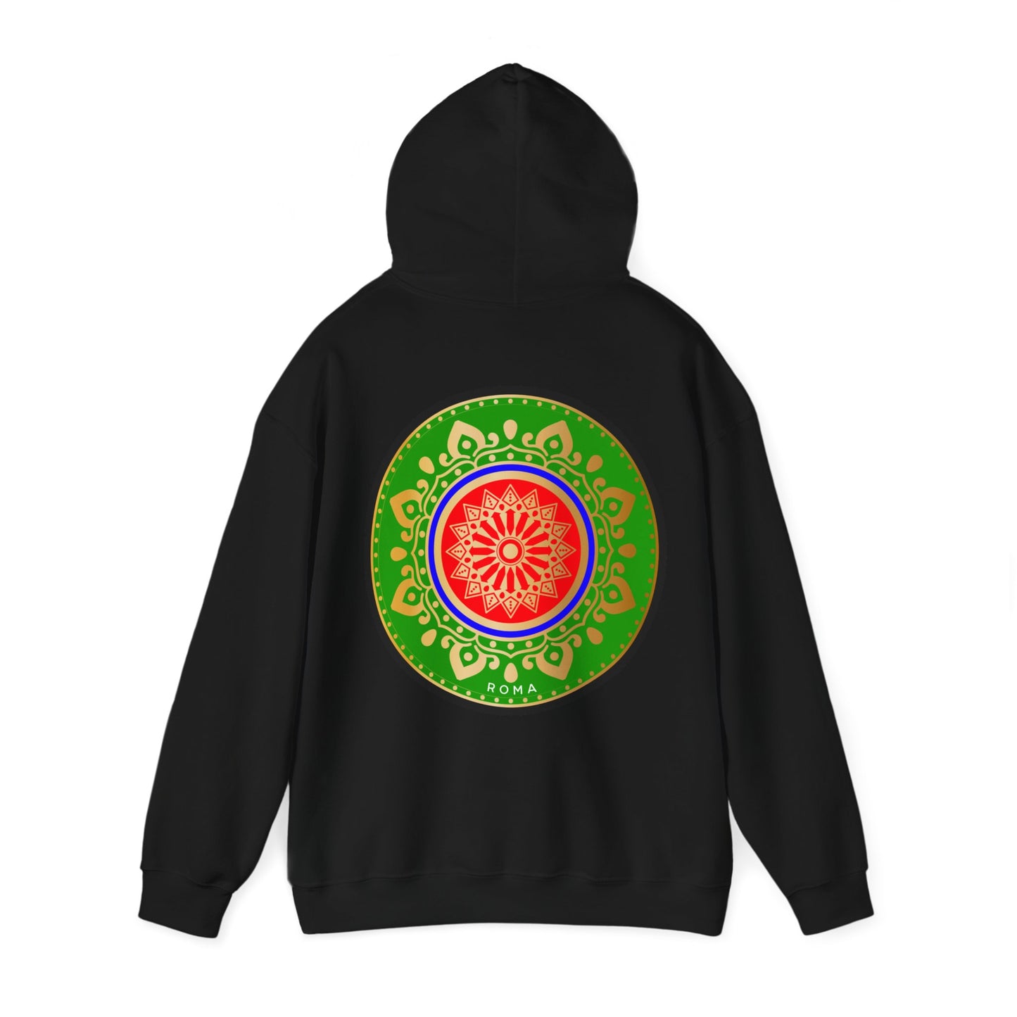 black back hoodie szukar roma sketch design