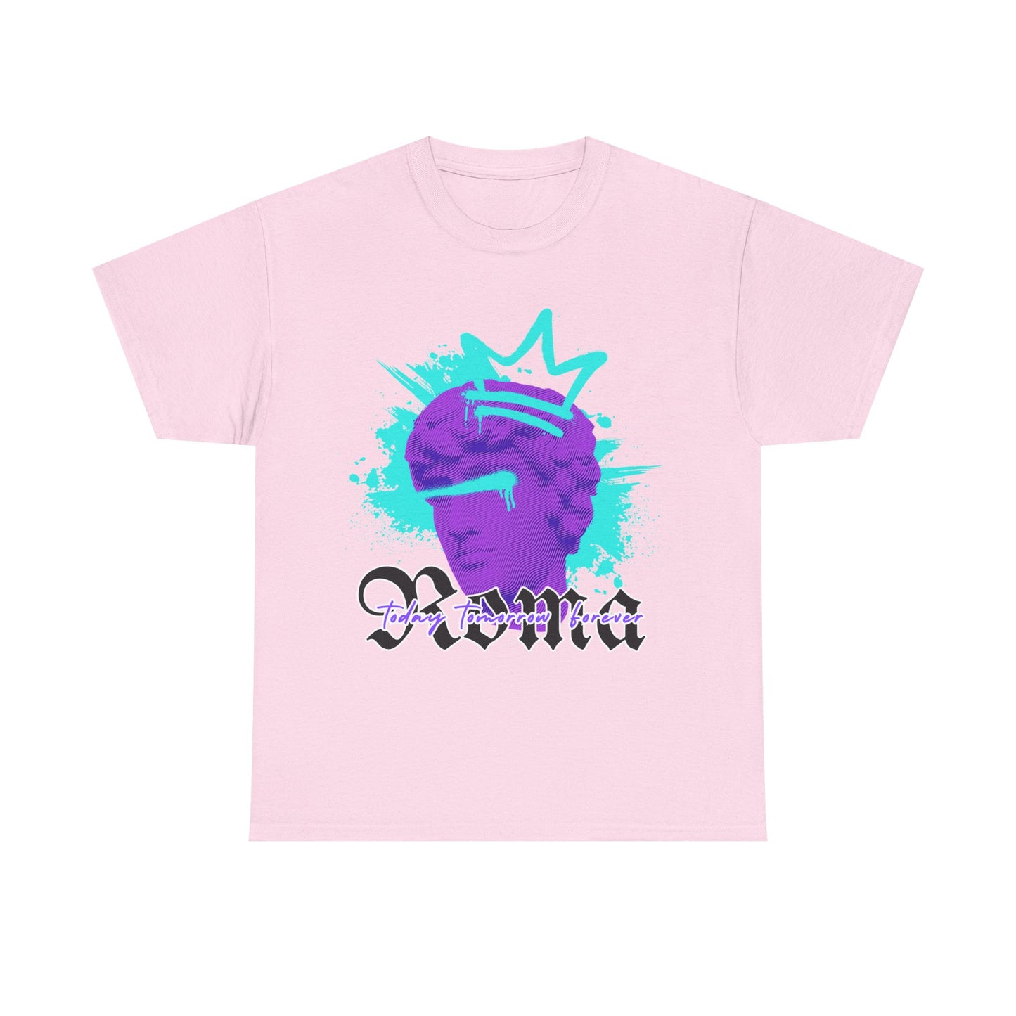 light pink t-shirt tee front crown sketch roma design