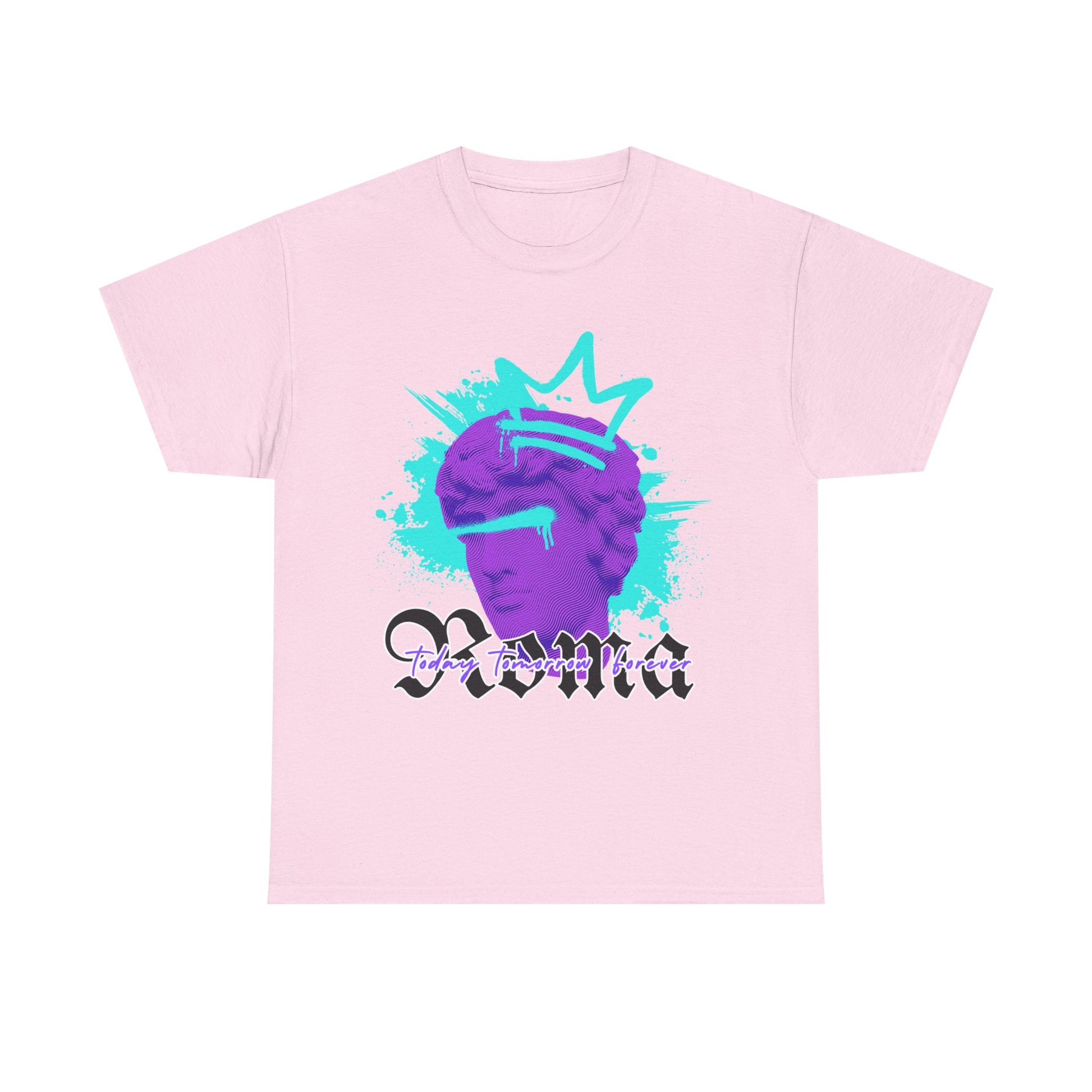 light pink t-shirt tee front crown sketch roma design
