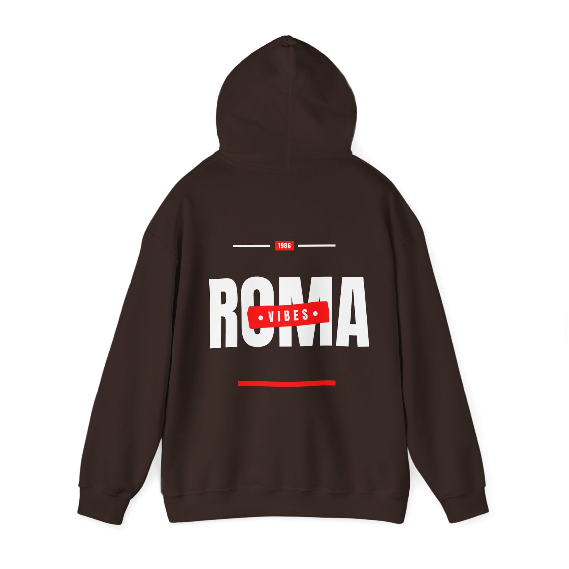 brown back hoodie roma design