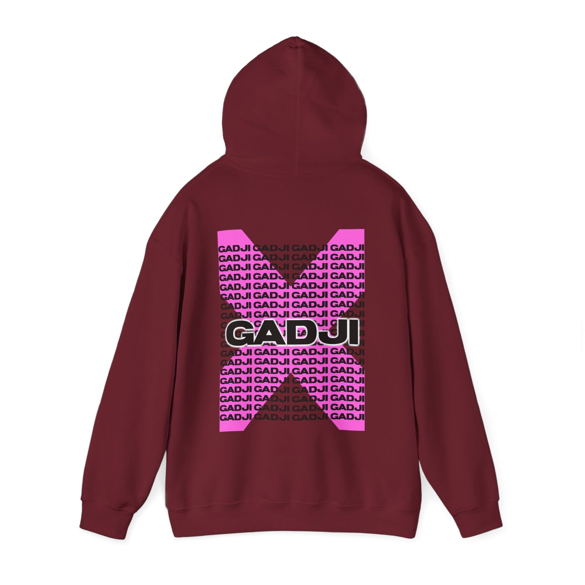 Maroon Hoodie GADJI set from szukar roma sketch  and circle design