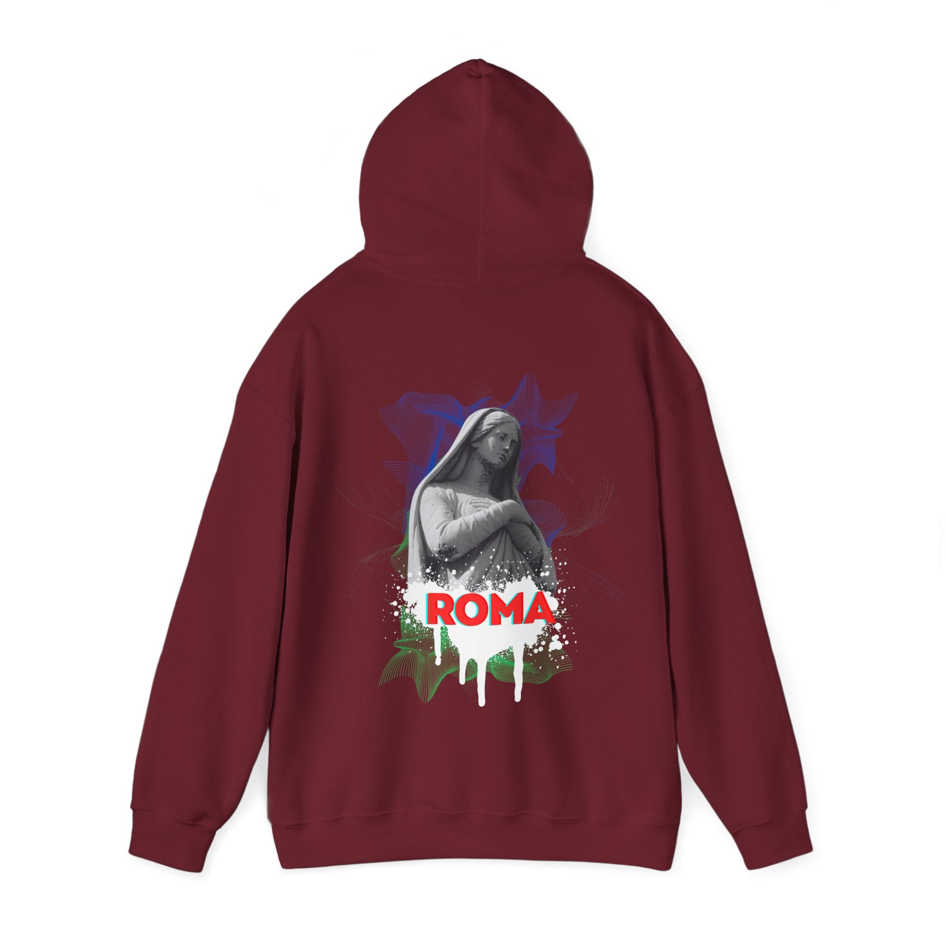 red back hoodie roma design