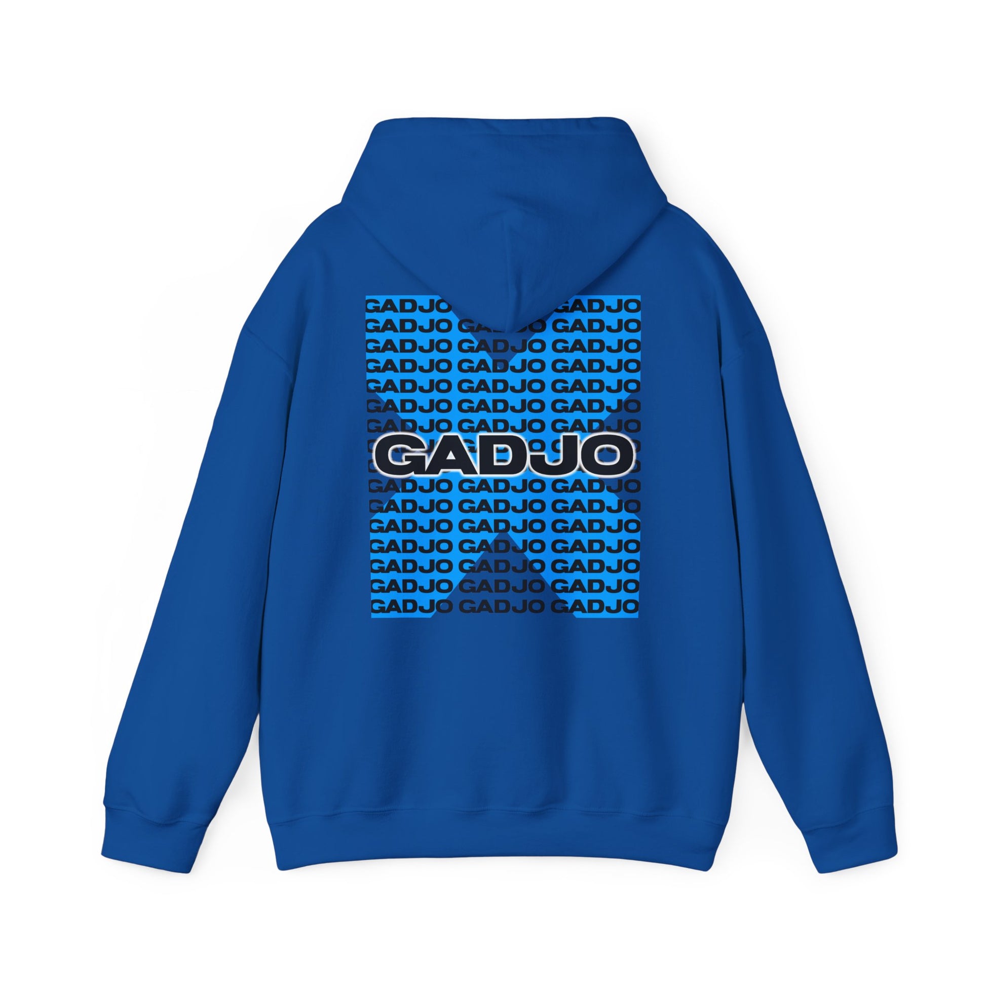 Edgy hoodie featuring “GADJO” lettering that pops against a clean background, perfect for trendsetters.

