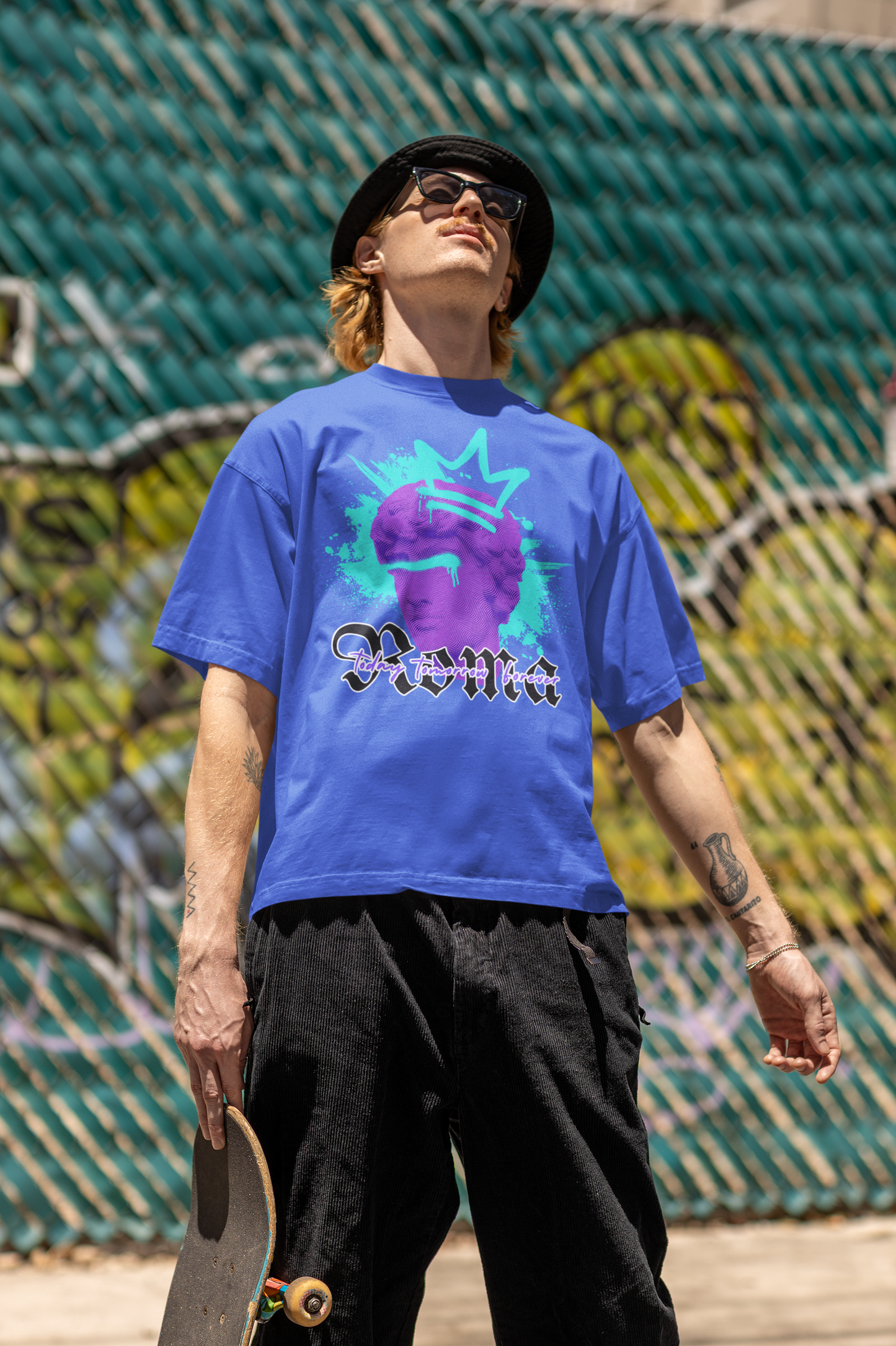 hip-hop-inspired-mockup-of-a-man-wearing-an-oversized-round-neck-t-shirt