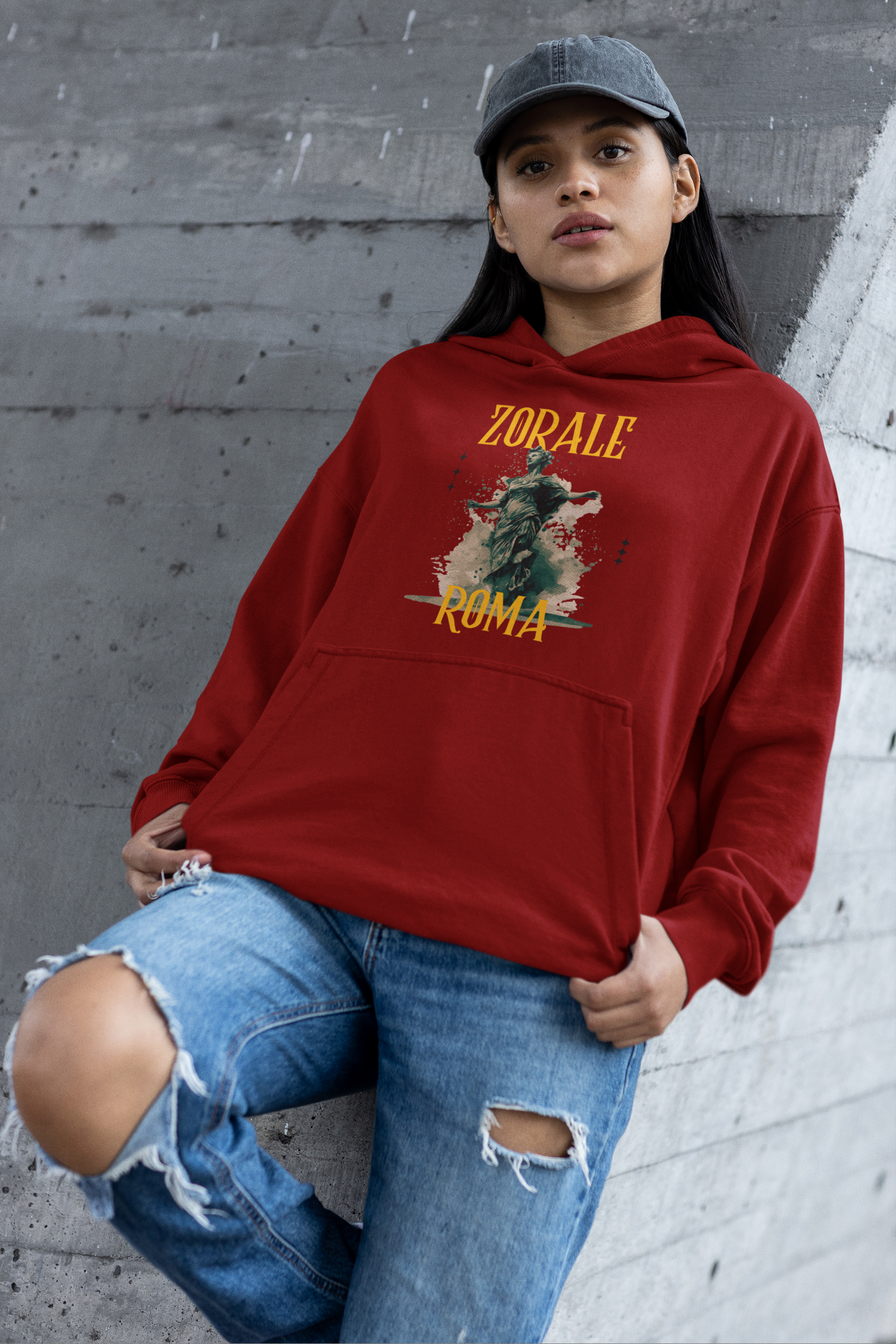 mockup-featuring-a-woman-wearing-an-oversized-gildan-pullover-hoodie